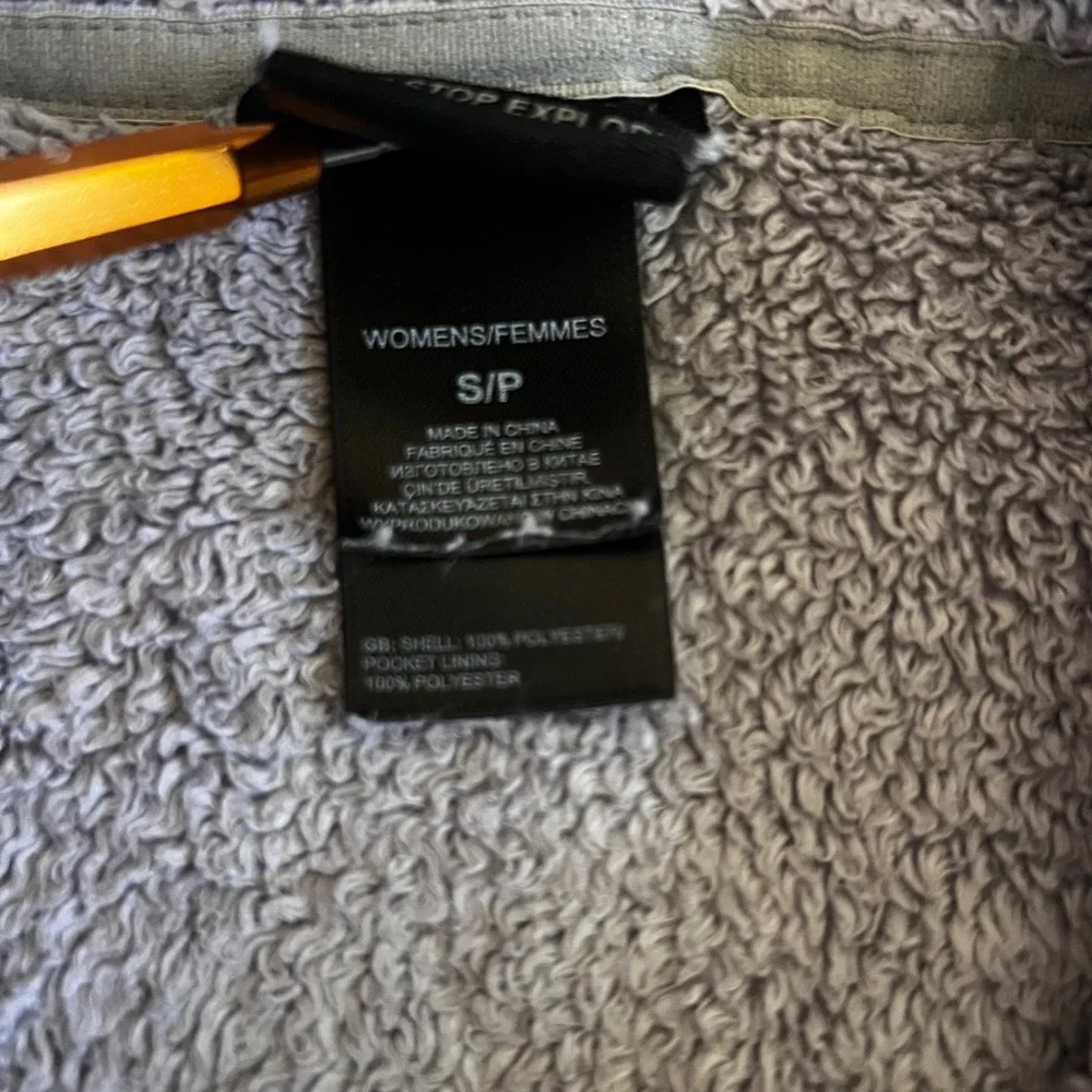 The North Face Fleece Jacket Full‎ Zip Cozy Warm Gray Women's Size Small